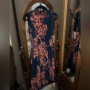 NANETTE LEPORE high neck elastic waist floral print dress - NWT